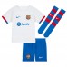 Camisa de time de futebol Barcelona Ferran Torres #7 Replicas 2º Equipamento Infantil 2023-24 Manga Curta (+ Calças curtas)